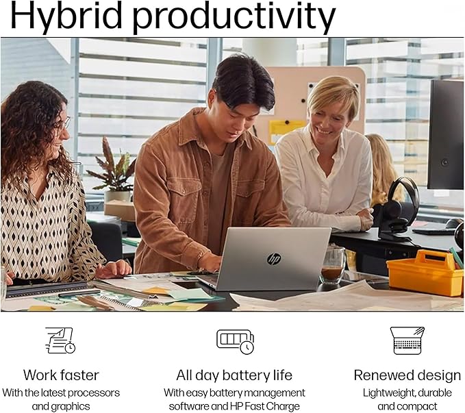 HP ProBook 460 G11 Business AI Laptop (16" FHD+ Anti-Glare, Intel 12-Core Ultra 5 125U (> i7-1355U), 16GB DDR5 RAM, 512GB SSD), Numeric Keypad, 1080p Webcam, Ethernet, Wolf Security, Win 11 Pro