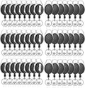 50 Pack Retractable Badge Reel with Carabiner Belt Clip and Key Ring Retractable ID Badge Holders for Office Worker Doctor Nurse