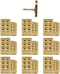 Building Push Pins - Gold Metal Building Pins - for Cork Board, Maps, or Lapel Pin Use - Designed in USA - Set of 10