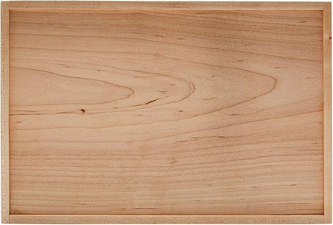 pandapark Wood Organizer Tray,Black Walnut,Desk & Drawer Storage Box (Maple Master)