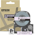 Epson LABELWORKS 212GSVPX Genuine PET (Polyester) Tape Cartridge - Gray on Soft Purple Designer Craft Label Maker Tape - 1/2" (12MM) Wide, 26'