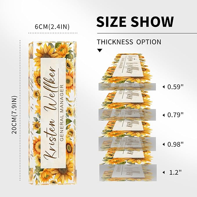 Name Plate for Desk, Custom Office Desk Decor The Office Gifts for Women Men, Employee Appreciation Gifts for Boss, Manager, Teacher, Nurse