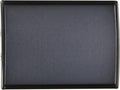 Displays2go (Set of 5) 3" x 4" Curved Office Wall Sign Holder - Office Business Door Sign Holder with Mounting Tape Included - Black Aluminum (WCSBK34)