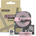 Epson LABELWORKS 212RBPPX Genuine PET (Polyester) Tape Cartridge - Black on Pink Ribbon Designer Craft Label Maker Tape - 1/2" (12MM) Wide, 16'
