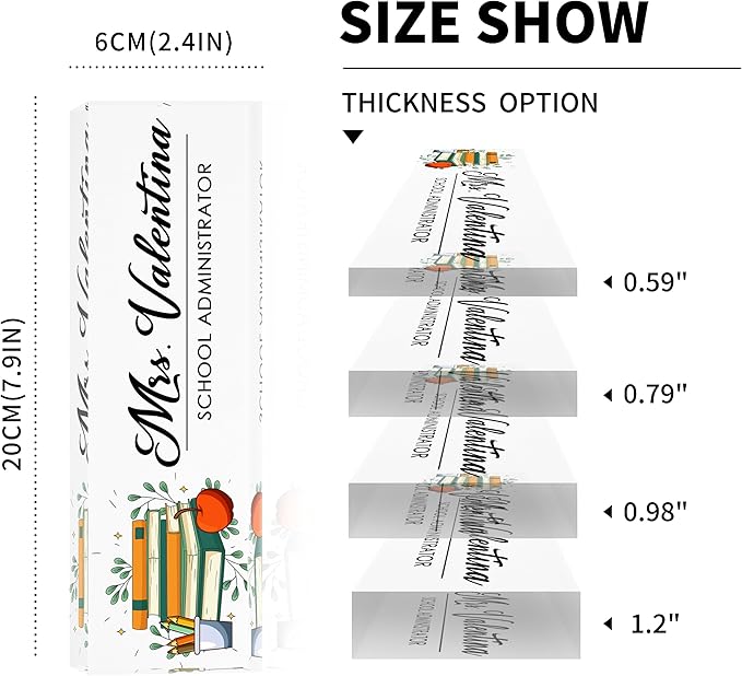 Name Plate for Desk Personalized, The Office Gifts for Teacher, Office Desk Decor Teacher Appreciation Gifts Bulk