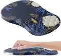 Ergonomic Mouse Pad with Wrist Rest, Flower Mouse Pad with Massage Design，Soft Mousepad for Carpal Tunnel Pain Relief with Integrated Memory Foam Slope Massage Bulge for Wireless Mouse & Desk