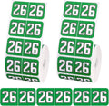 1000pcs 2026 Year Stickers, 3/4x1-1/2 Inch 26 Year Colored Self-Adhesive Stickers File Folder Labels Decals for Tab File Folders Office Supplies (Dark Green)