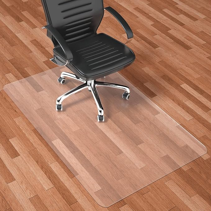 Naturehydro Clear Office Chair Mat for Hardwood Floor - 48" x 30" Easy Glide Computer Desk Chair Mat on Hard Wood, BPA and Phthalates Free (Rectangle)