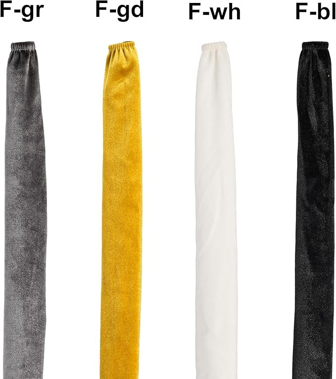 Chandelier Chain Cover White 2 Pack with Touch Fasteners,39.37inches Brushed Polyester Fabric Chain Sleeve for TV Cord Cover Decorative Cord Hider Easy Install Convenient for Wire Management