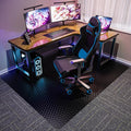 Tydle Chair Mat for Carpet 46"x60" - 3D Geometric Chair Mat for Carpeted Floors, Non-Slip Computer Desk Plastic Floor Mat for Gaming Chairs, Heavy Duty Carpeted Floor Protector for Home Office (Black)