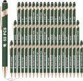 50 Pack Personalized Custom Pens with Stylus Bulk Ballpoint Pens Engraved with Logo Text Name for College Business Promotion Graduate Wedding Birthday Christmas (Deep Green)