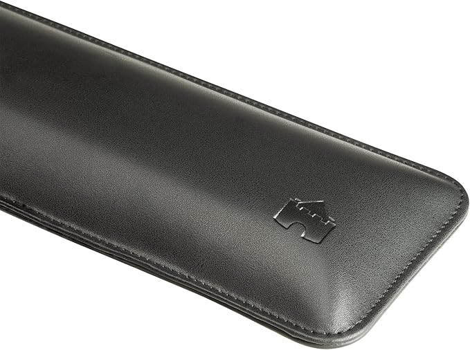 Bailey Tenkeyless by Castle - TKL Short Wrist Rest for Keyboards with around 87 Keys - Leather Ergonomic Computer Extra Firm Wrist Support - Typists, Gaming, & Heavy Office Use (Nightfall, Tenkeyless)