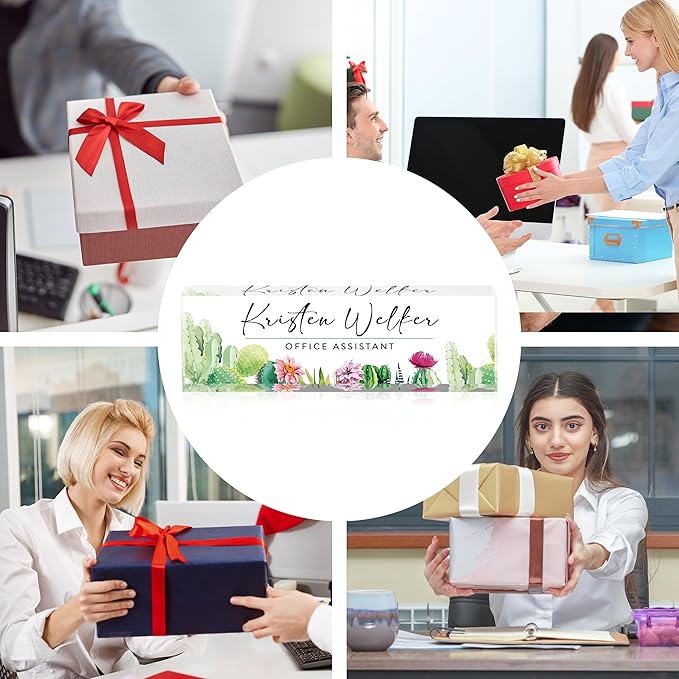 Personalized Custom Name Plate, Office Desk Decor for Women & Men, Employee Appreciation Gifts for Boss, Lawyer, Manager, Teacher, Nurse