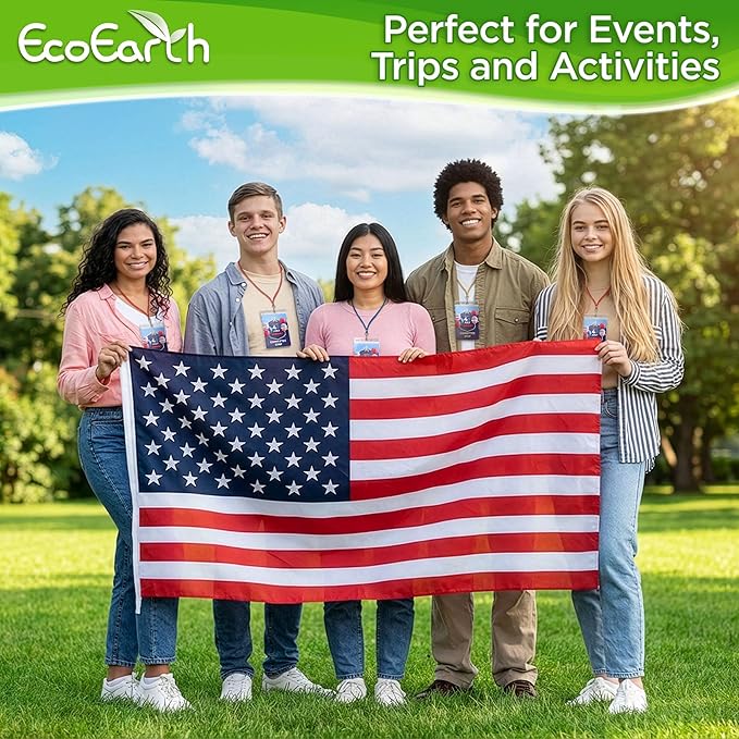 EcoEarth Passport & Identification Card Holders with Soft Edge (Clear, 4x6 Inch, 250 Pack), Extra Large Vertical ID Holder, Zipperless Plastic Name Badge Holders