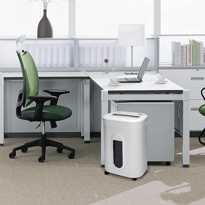 Aurora AU1060MA Professional Grade 10-Sheet High Security Micro-Cut Paper and Credit Card Shredder/ 60 Minutes/Security Level P-5, White, AU1060MA 10-Sheet High Security Microcut