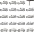 Car Push Pins - Silver Car Pins - for Cork Board, Maps, or Lapel Pin Use - Designed in USA - Set of 20