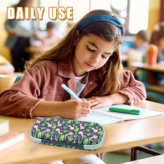 Axolotl Pencil Case Zip Pencil Box Multi Pouch Holder Desk Organizer For Boys Girls School Office