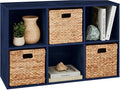 Best Choice Products Kids Bookcase 6-Cube Storage Organizer, 11in Shelf Opening, Bookshelf, Toy Storage, Customizable w/ 3 Removable Back Panels – Navy