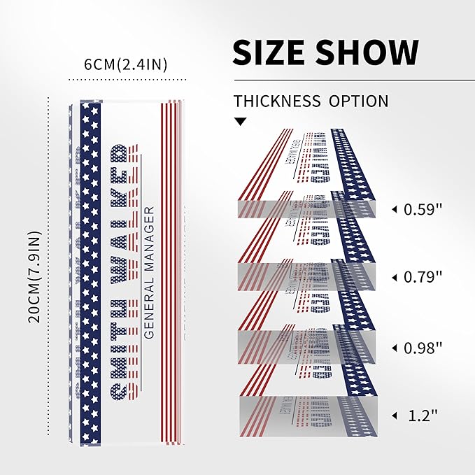 Name Plate for Desk-Personalized Name Plates for Desk-Name Plate Personalized for Office-Gifts for Teacher Boss Employee Appreciation Office Desk Decor (US FLAG 4)