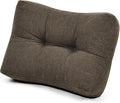 Shinnwa Lumbar Support Pillow for Office Chair, Memory Foam Back Support Pillow for Back Pain Relief, Car, Chair and Couch, 17.5 x 11.5 x 5.5in, Brown