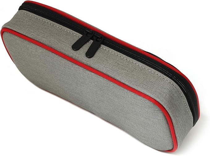 LOONLOON 660 Rainey Pencil Case (Gray) – Large Capacity Multi-Compartment Design with Divider Panel for School College and Office