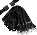 Windyun 72 Pcs Breakaway Lanyard with Safety ID Bulk Retractable Lanyards Flat Neck Straps (Black)