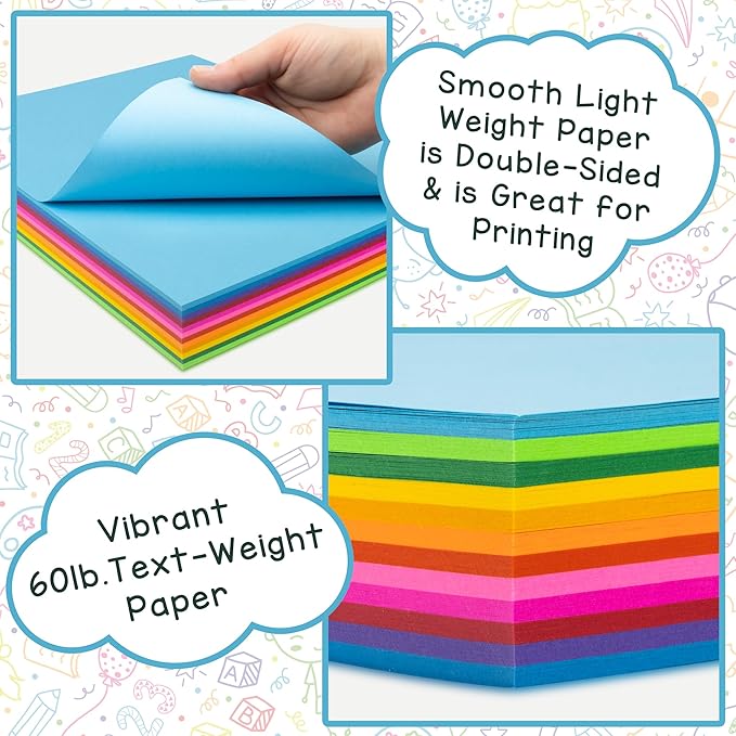 Hygloss Fuchsia Colored Paper - 24 lb, 89 GSM, Acid-Free, Fade-Resistant, 11x17-Inch Ledger Size Color Copy Paper, 90 Sheets