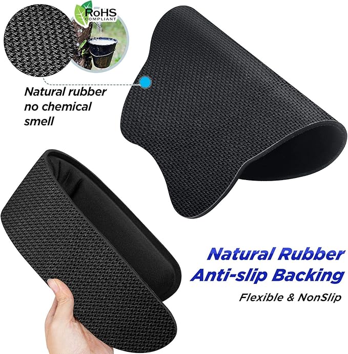 Gimars Upgrade Enlarge Superfine Fibre Soft Smooth Gel Ergonomic Mouse Pad Wrist Support and Keyboard Wrist Rest for Computer, Laptop, Mac, Gaming and Office, Durable, Comfortable and Pain Relief