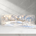 Custom Office Name Plate, Personalized Gifts for Women & Men, Appreciation Gifts for Employees, Office Desk Accessory (Shining Snowflake)