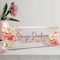 Custom Name Plate for Desk Desk Name Plate Personalized, Office Desk Decor for Women & Men, Employee Appreciation Gifts The Office Gifts for Boss, Manager, Teacher, Nurse, Lawyer, Flower 5