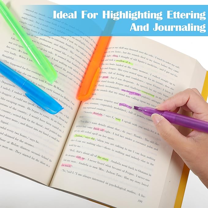 AojSup 150 Pcs Highlighters Bulk Pack, Assorted Colors, Chisel Tip, Highlighters Assorted Colors Bulk Suitable for Adults Highlighting Planner Notes, Office School Supplies