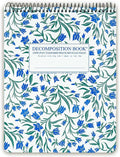 Decomposition Bluebells Top Bound Spiral Notebook – 7.5 x 9.75 Journal, College Ruled Lined Pages – Left-Handed Friendly Notebooks Ideal for Students, Artists & Office Professionals – Made in USA