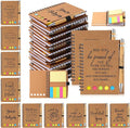 Honoson Valentines Employee Appreciation Gift Bulk Inspirational Notebook with Note and Motivational Bamboo Ballpoint Pen for Team Group Staff Coworker Volunteer Office Must Have(30 Set)