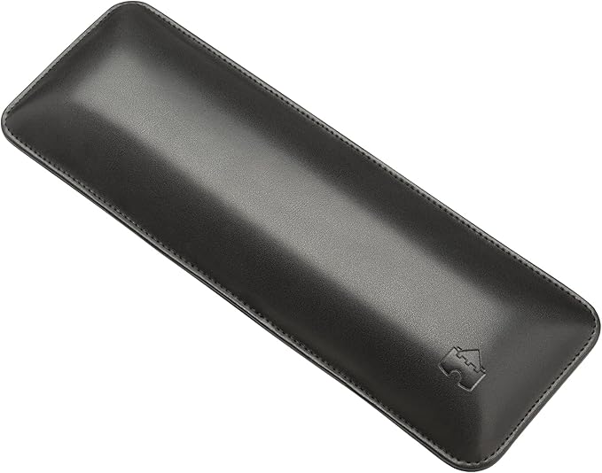 Bailey Compact by Castle - Wrist Rest for Keyboards with Around 61 Keys - Leather Ergonomic Computer Extra Firm Keyboard Wrist Support for Typists, Gaming, Heavy Office Use (Nightfall, Compact Size)