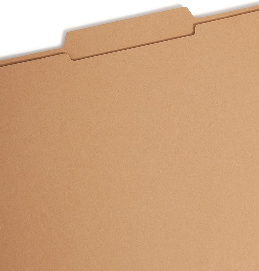 Smead Fastener File Folder, 2 Fasteners, Reinforced 2/5-Cut Tab Right of Center Position, Guide Height, Legal Size, Kraft, 50 per Box (19880)