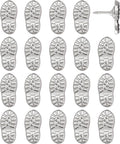 Hiking Boot Print Push Pins - Silver Boot Print Pins - for Cork Board, Maps, or Lapel Pin Use - Designed in USA - Set of 20