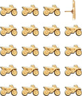Dirt Bike Push Pins - Gold Dirt Bike Map Pins for Cork Boards, Maps, or Lapel Use - Designed in USA - Set of 20