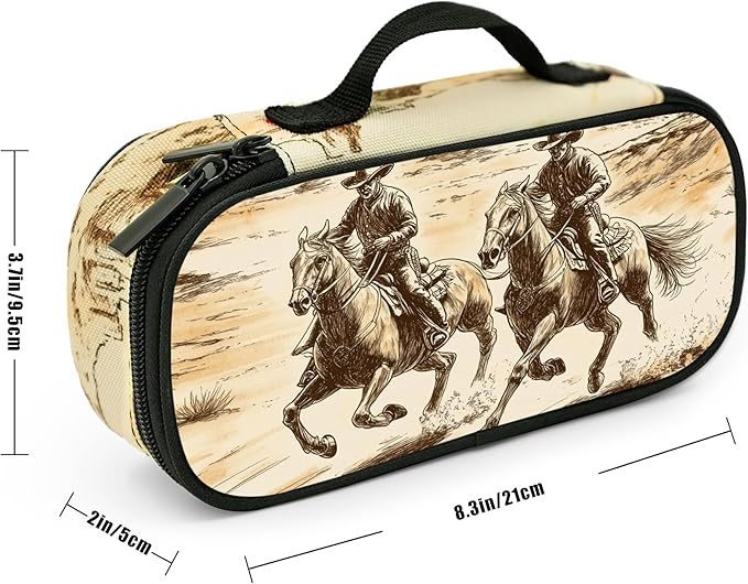 Western Pencil Case Pencil Pouch Large Capacity Pen Bag School Office Organizer Stationery Storage Box For Girls Boys Teen Kids