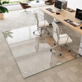 Tempered Glass Chair Mat for Carpet & Hard Floor, 54"x72" Office Chair Mat - Heavy Duty & Scratch Resistant, Non-Slip Pads, Rounded Corners & Polished Edges