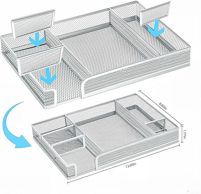 Pink Office Desk Accessories, Pink Office Supplies Set, Desk Drawer Organizer,Stapler and Tape Dispenser Set,Tape,Staple Remover, Staples, Paper Clips, Scissor and Sticky Note