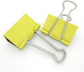 Nctinystore Yellow Binder Clips Large (Jumbo) Metal Clamp 2 inch / 50 mm (Yellow, 6-PCS)