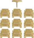 Jeep Push Pins - Gold Jeep Map Pins - for Cork Board, Maps, or Lapel Pin Use - Designed in USA - Set of 10