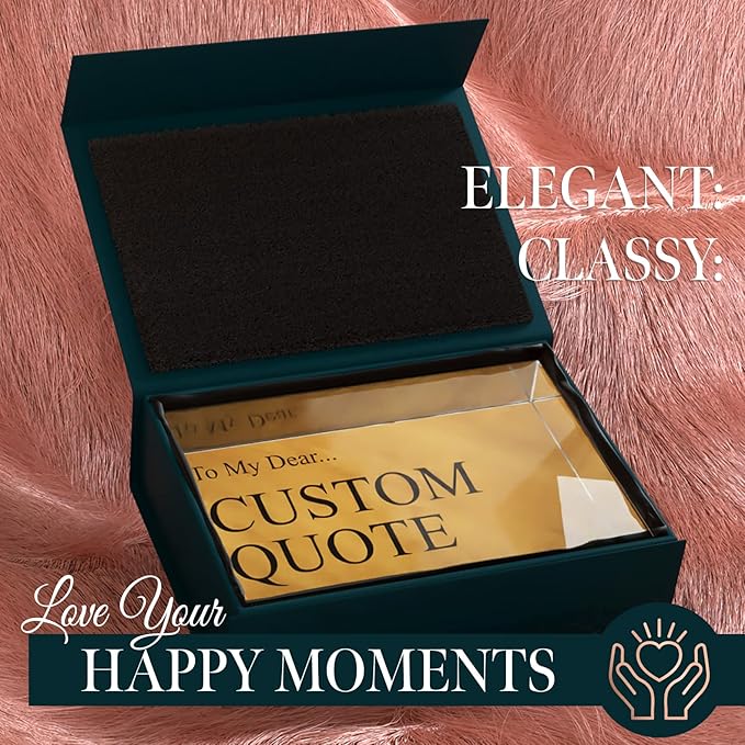 Personalized Gifts, Custom Quote Block Letter Board,Crystal-Clear Acrylic With Gift Box,17 Styles, Holiday and Christmas Gift for Mom, Dad, Girlfriend, Him or Her, Husband, Wife (4"x6", Nolan)