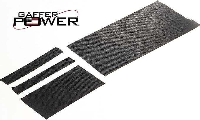 Gaffer Power Proudly Made in The USA, Real Professional Grade Gaffer Tape, Heavy Duty Gaffers Tape, Non-Reflective, Multipurpose. 2 Inches x 30 Yards, Black