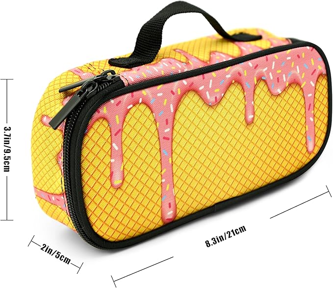Ice Cream Pencil Case Pencil Pouch Large Capacity Pen Bag School Office Organizer Stationery Storage Box For Girls Boys Teen Kids