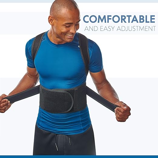 Posture Corrector for Men and Women - Back Brace for Upper and Lower Body Support - Adjustable Straightener with Pain Relief and Muscle Memory (X-Large)