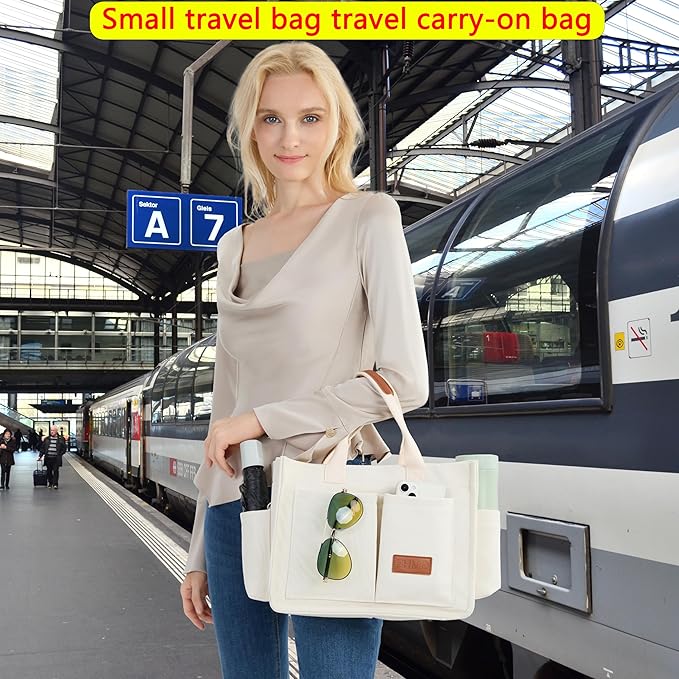 Canvas Tote Bag for Women,Women's Bags Crossbody Bags Work Laptop Tote Bag Large Handbags Purse for Travel Nurse Teacher