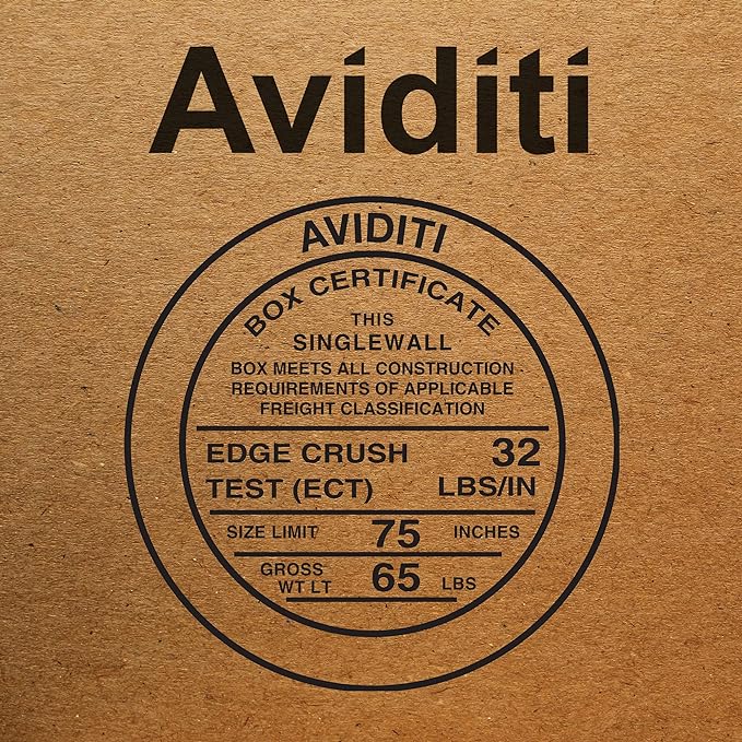 Aviditi 10103 Flat Corrugated Cardboard Box 10" L x 10" W x 3" H, Kraft, For Shipping, Packing and Moving (Pack of 25)