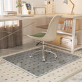 [Tempered Glass] 50“x44” Beveled Edge Glass Chair Mat with Polished Edge Clear Office Chair Mat, Glides Smoothly, Suitable for Carpet or Hardwood Floors (Grey)
