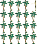 Palm Tree Push Pins - Custom Palm Tree Pins - for Cork Board, Maps, or Lapel Pin Use - Designed in USA - Set of 20